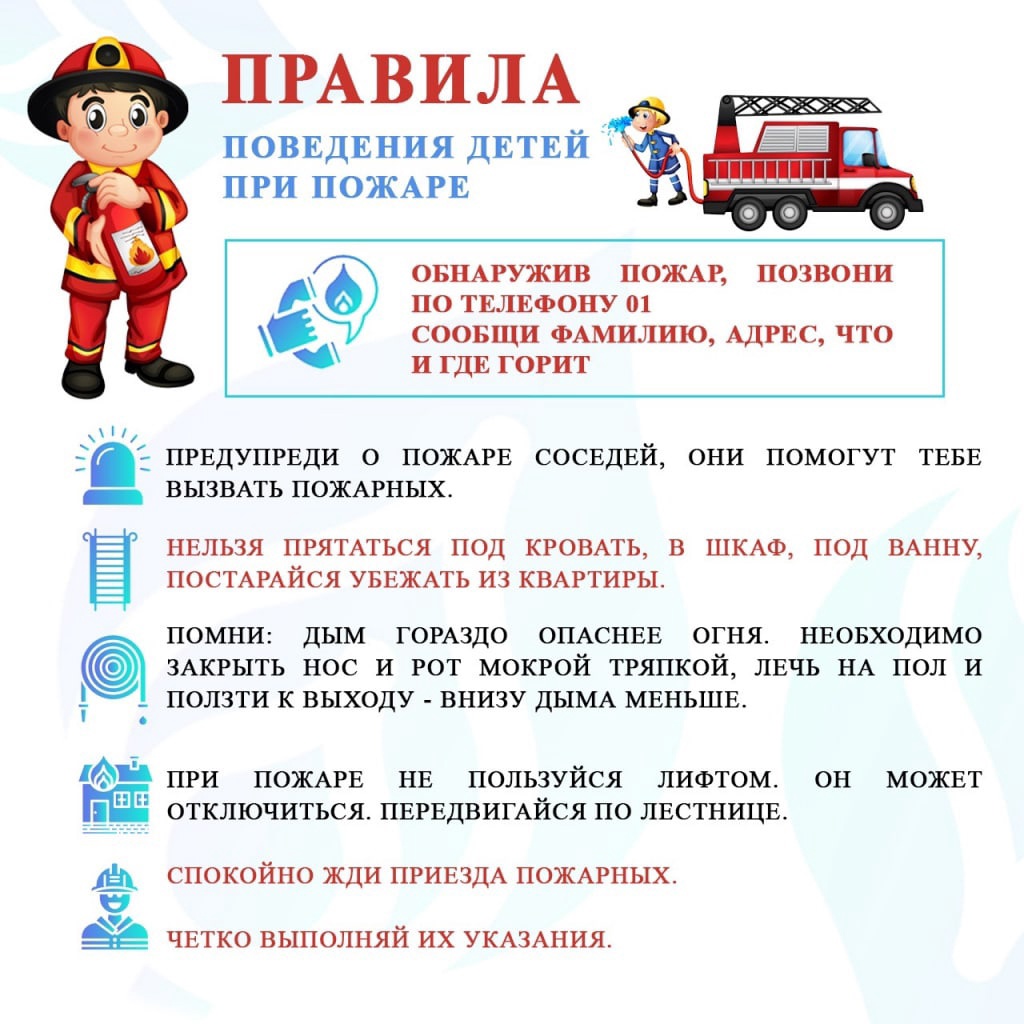 Правила поведения при пожаре