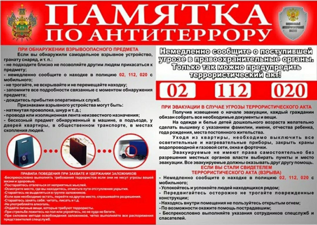 Антитеррор взрывоопасные предметы