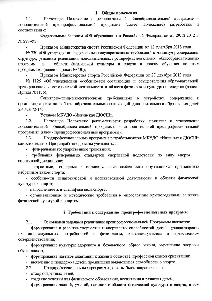 положение о предпрофессинальных программах0002